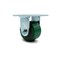 Service Caster 3.25 Inch Green Poly on Cast Iron Wheel Rigid Caster with Roller Bearing SCC SCC-30R3420-PUR-GB - alternate 1